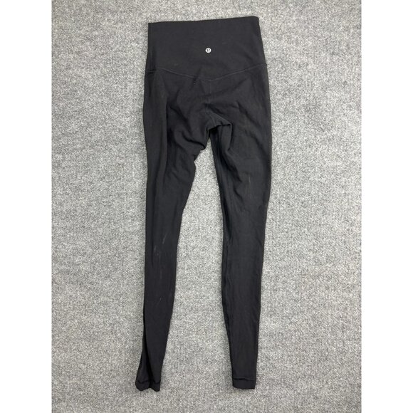 Lululemon Leggings Womens 4 Black High Rise Ankle Tight Yoga Pants Athletic Gym - Picture 5 of 7